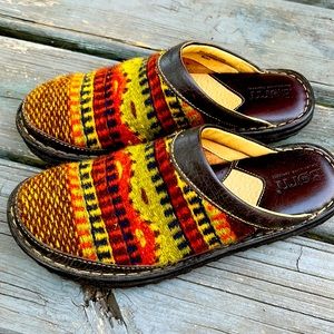Born wool slides Indian blanket